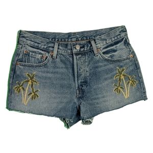 Levi's | 501 Cutoff jean shorts Palm trees 29